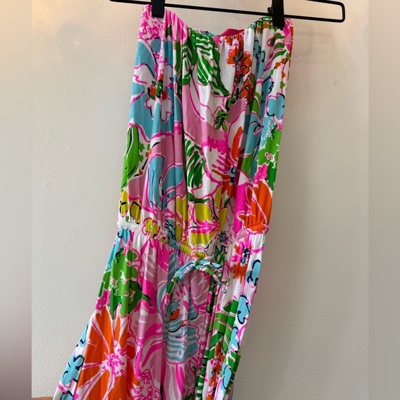 Lilly Pulitzer x Target Strapless Maxi Dress Floral Print XS - Picture 2 of 7